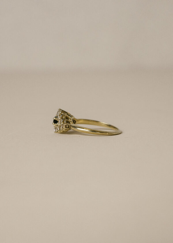 sortija-oro-18k-zafiros-diamantes-pedida jv249 sortija rombo zafiro