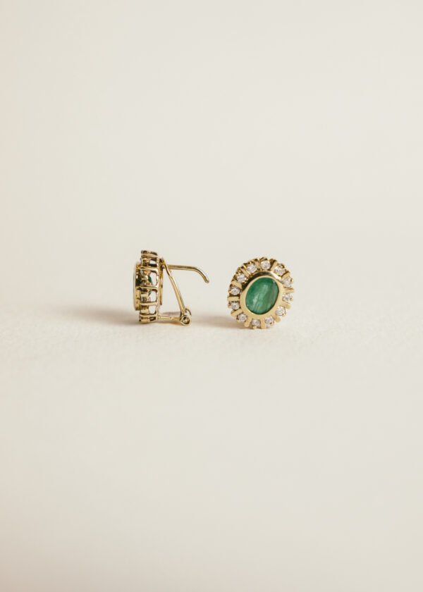 pendientes-rosetas-oro-18k-amarillo-diamantes-esmeraldas (2) jq13 rosetas esmeraldas