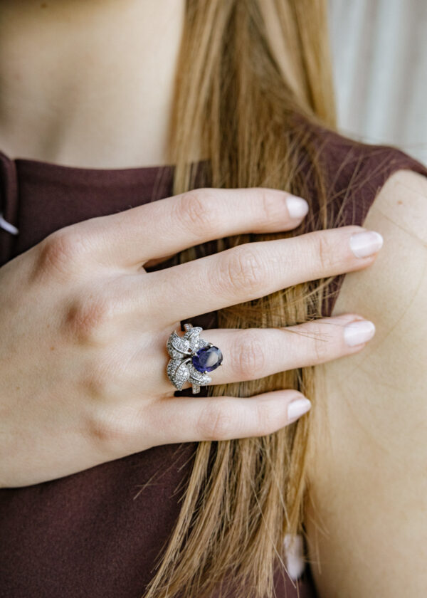 sortija-oro-blanco-18k-diamantes-zafiros jf11 sortija zafiro