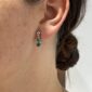 pendientes vintage esmeralda