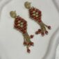 pendientes italianos coral