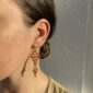 pendientes italianos coral