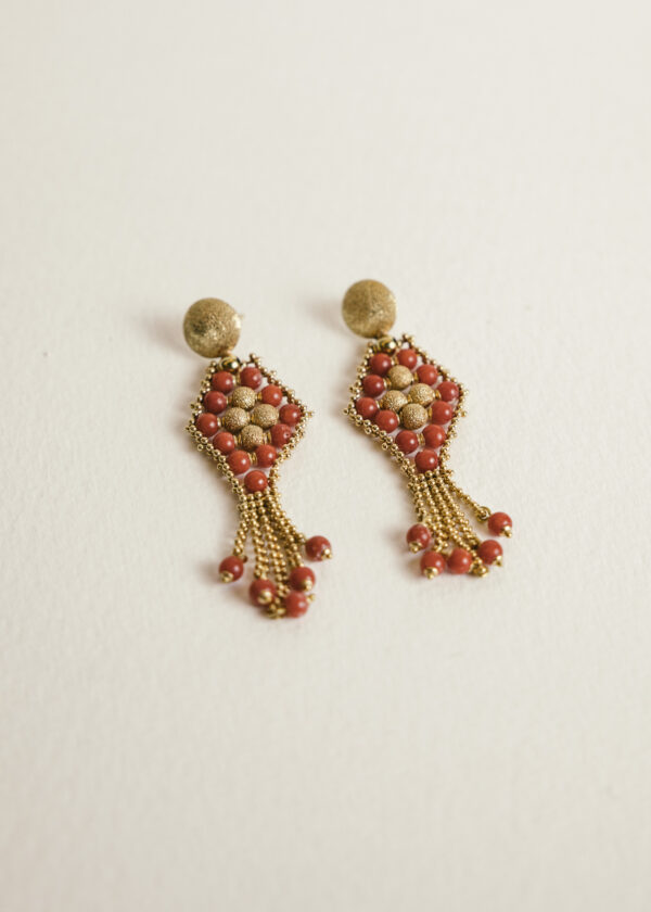 pendientes-oro-amarillo-18k-italianos-coral (3) pendientes italianos coral