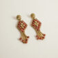 pendientes italianos coral