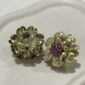 pendientes vintage flor
