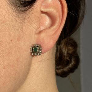 pendientes roseta s. xviii