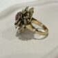 anillo vintage flor