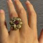anillo vintage flor