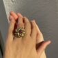 anillo vintage flor