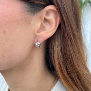 pendientes dormilonas diamantes