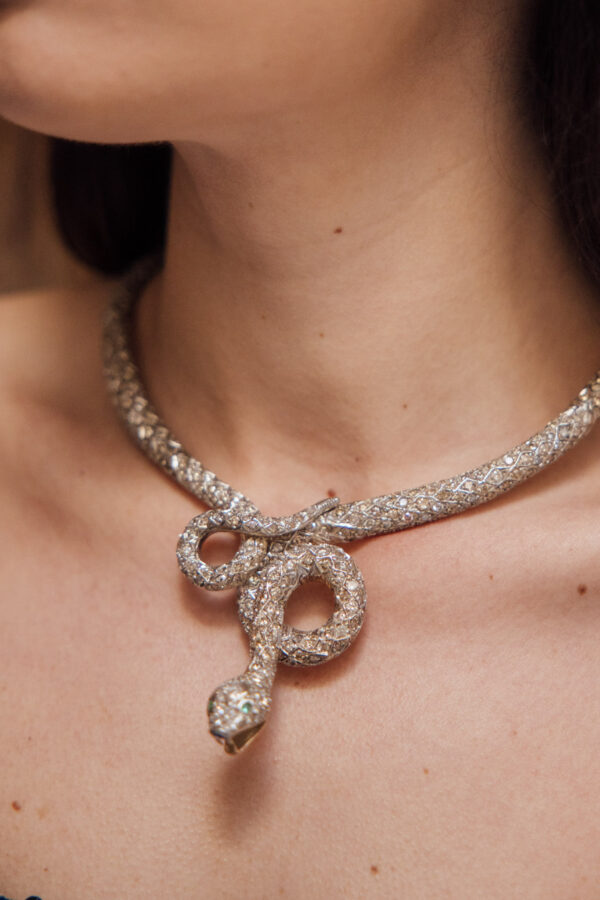 gargantilla serpiente diamantes