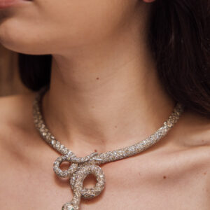 gargantilla serpiente diamantes