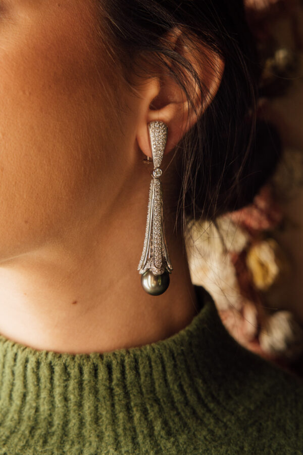 Pendientes-oro-diamantes-perla-tahiti-largos-boda (2) pendientes largos perlas tahití