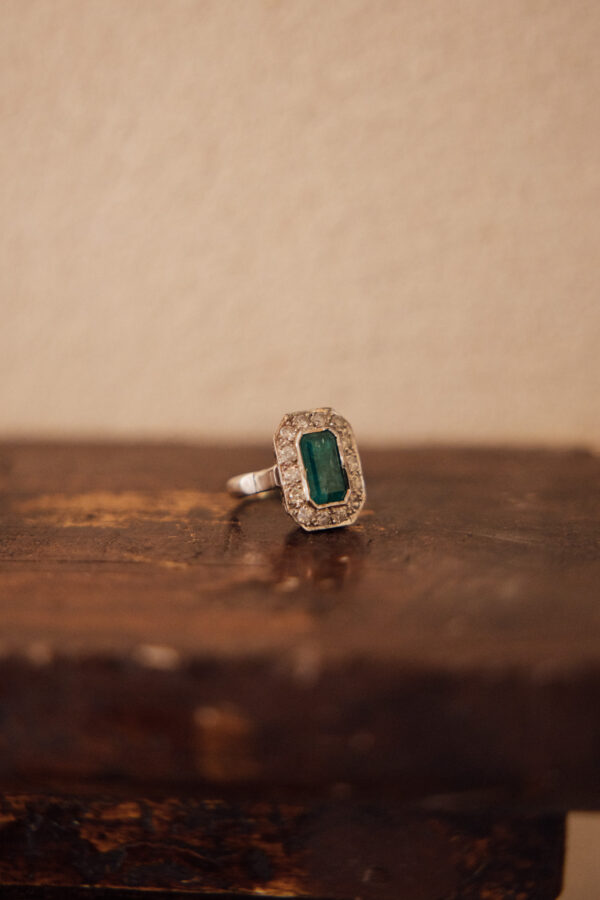 sortija-roseton-diamantes-paladio-esmeralda- (4) sortija vintage esmeralda